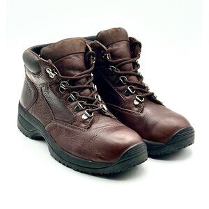 Dexter Women's Sz 8 Brown oiled leather ankle hiking boots S9505-2 Pre Owned VGC